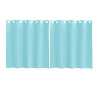 vidaXL Rideaux en Voile avec œillets 2 pcs Turquoise
