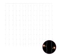 vidaXL Rideaux lumineux à LED 3x3 m 300 LED Blanc chaud 8 fonctions