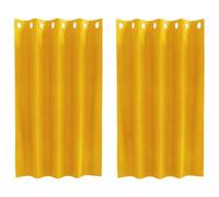 vidaXL Rideaux occultants 2 pcs Jaune Moutarde 140 x 140 cm Velours, Rideaux en Velours Tendance, occultants et Modernes pour Chambres, Salon, économiseurs d'énergie décoratifs