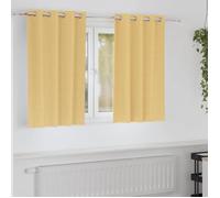Vidaxl Rideaux Avec Des Rideaux 2 Pcs Beige Polyester