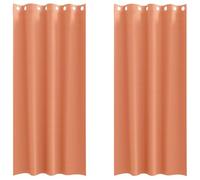 vidaXL Rideaux occultants avec Anneaux 2 pcs Couleur Terre Cuite, Rideaux de Salon, Rideaux occultants Modernes, traitant la lumière, Options manuelles pour Plus d'intimité