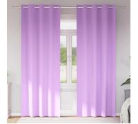 vidaXL Rideaux occultants avec anneaux 2 pcs Violet 225 x 140 cm 4107380