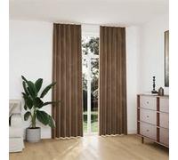 vidaXL Rideaux occultants avec crochets 2 pcs Velours Beige 140x245 cm Beige G