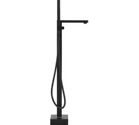 vidaXL Robinet de baignoire sur pied noir inox 90 cm
