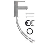 vidaXL Robinet de lavabo de salle de bain Argenté 130x176 mm