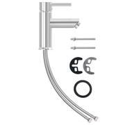 vidaXL Robinet de lavabo de salle de bain Finition chromée 130x176 mm
