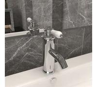 vidaXL Robinet de lavabo Mitigeur monotrou Laiton Finition chromée 130x180 mm