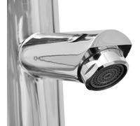 vidaXL Robinet de salle de bain mélangeur 2 pcs. Chrome