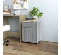 VIDAXL Armoire roulante - Sonoma gris