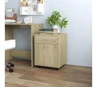 vidaXL Armoire à Roulettes Chêne Sonoma