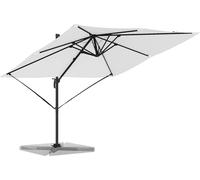 vidaXL Parasol Roma Aluminium et polyester 286 x 284 x 265 cm Beige