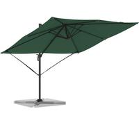vidaXL Roma Parasol Vert 286 x 284 x 265 cm Aluminium et polyester