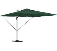 vidaXL Roma Parasol Vert 286 x 284 x 270 cm Aluminium et polyester