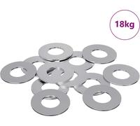 vidaXL Rondelles 11842 pcs argent fer