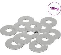 vidaXL Rondelles 33962 pcs argent fer