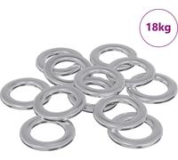 vidaXL Rondelles 52941 pcs argent fer