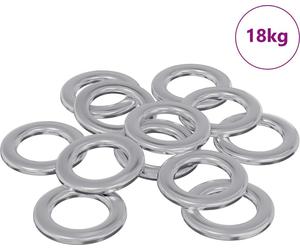 vidaXL Rondelles 52941 pcs argent fer