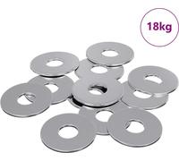 vidaXL Rondelles 9000 pcs argent fer