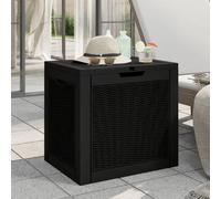 vidaXL Coffre de jardin noir 55,5x43x53 cm Polypropylène