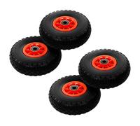 vidaXL Roues de diable 4 pcs – PU solide 3.00-4 (260 x 85 mm)