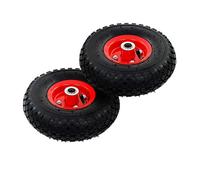 vidaXL Roues de diable 3.00-4 (245x82) Caoutchouc 2 pièces Noir