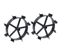 VIDAXL Roues métalliques pour cultivateur à essence 6,5 ch 2 pcs -(7.88 kg) BONNE4062