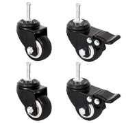vidaXL Roues pour Jardinière Noir