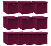 VidaXL Rouge Tissu