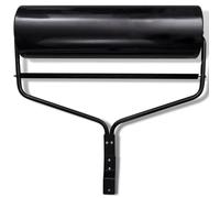 vidaXL Rouleau à gazon 68 L noir