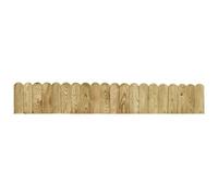 vidaXL Rouleau de bordure Vert 120 cm Bois de pin imprégné