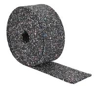 vidaXL Rouleau de granulat en caoutchouc Noir 500 x 12 x 0,6 cm, Tapis rond minimaliste antidérapant, rouleau en granulés de caoutchouc, mat intérieur noir, sécurité au sol