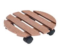 vidaXL Rouleau pour plantes 4 pcs. Marron Ø30x7,5 cm WPC
