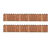 vidaXL Rouleaux de bordure 2 pcs 120 cm bois de pin imprégné