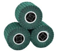 vidaXL Rouleaux de ponçage 3 pcs, grain 180, fibre synthétique, vert, 12 x 12 x 10 cm