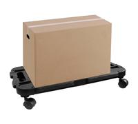 vidaXL Roulettes de transport, lot de 3, noir, polypropylène, 200 kg