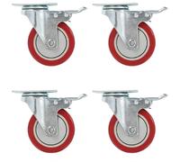 vidaXL Roulettes Double Freins 4 pcs