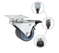 vidaXL Roulettes doubles pivotantes 12 pcs. 50 mm