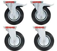 vidaXL Roulettes pivotantes 4 pcs. 200 mm