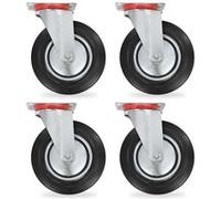 vidaXL Roulettes pivotantes 4 pcs 200 mm