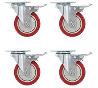 vidaXL Roulettes Double Freins 4 pcs