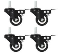 Roulettes pivotantes avec frein 4 pcs 50 mm