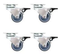 vidaXL Roulettes doubles - Gris