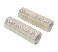 vidaXL Ruban d'emballage 12 pcs transparent 48 mm x 66 m