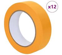 vidaXL Rubans de masquage pour peintre 12 pcs Jaune 25 mm x 50 m