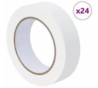 vidaXL Rubans de masquage pour peintre 24 pcs Blanc 30mm x 50m Papier