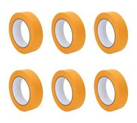 vidaXL Rubans de masquage pour peintre 6 pcs Jaune 30mm x 50m Papier