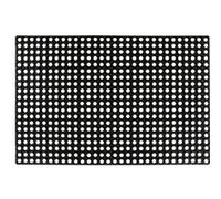 vidaXL Tapis caoutchouc 22 mm 80 x 120 cm Noir