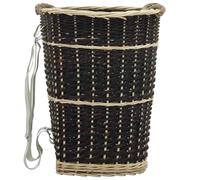 vidaXL Sac à dos pour bois de chauffage Panier à bûches 50x44x58 cm saule naturel avec ceintures