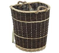 vidaXL Sac à Dos de Bois de Chauffage et Ceintures de Transport Stockage de Légumes Rangement Porte-bûches Panier à Linge 44,5x37x50 cm Saule Naturel