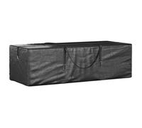 Sac de rangement pour coussins de jardin noir 135x40x55 cm PE